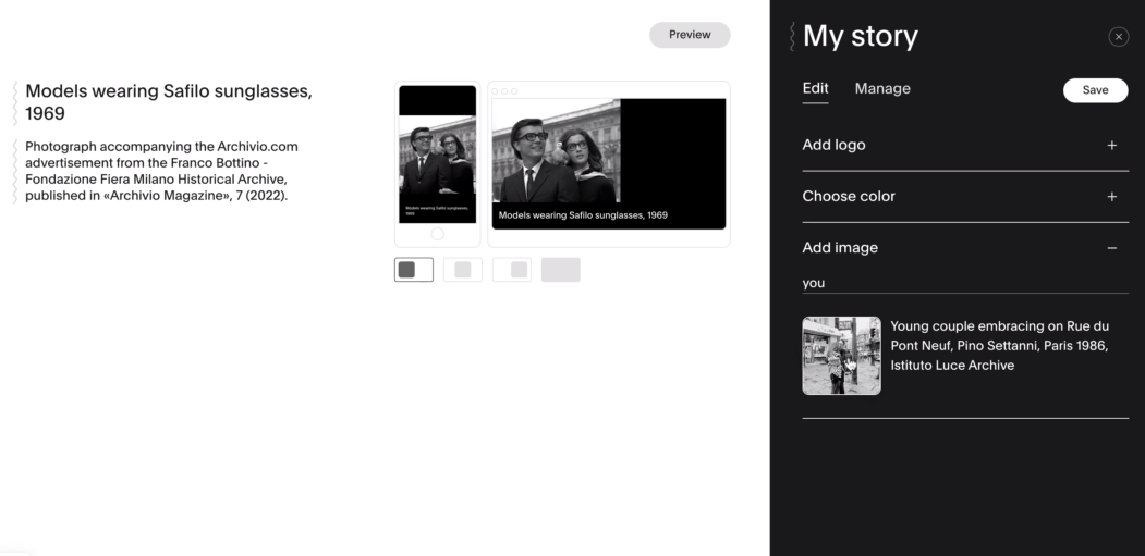 immagine story editor selezione img